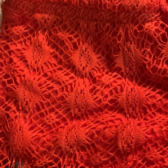 Super cute shorts, net, overlap, coral, In colour - Picture 2 of 4